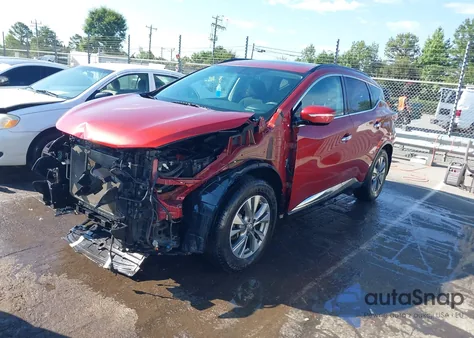 2015 Nissan Murano Sv z USA, uszkodzony, nr VIN 5N1AZ2MH3FN266190